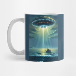 UFO Fisherman Abduction Mug